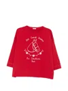 Bode Stables Embroidered T-shirt In Red