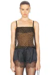 Bode Stadium Dot Tank Top In Yellow Black