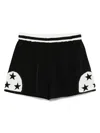 Bode Star-embroidered Silk Shorts
