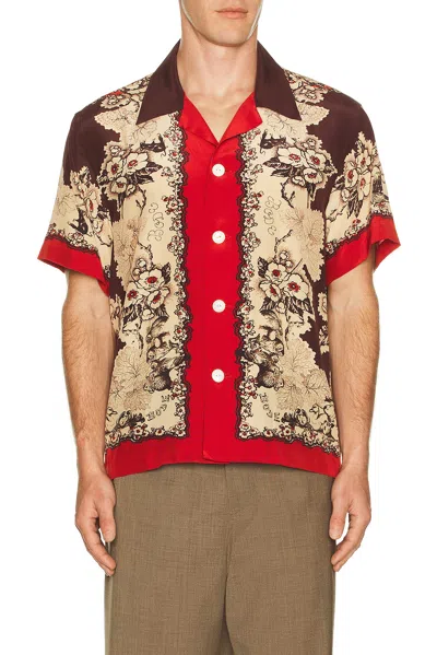 Bode Storybook Floral-print Short-sleeve Shirt In Multi