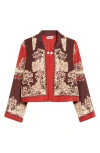 Bode Storybook Silk Jacket In Multi