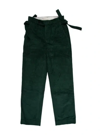 Pre-owned Bode Straight Leg Pants In Green