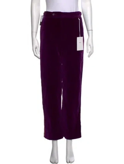 Pre-owned Bode Straight Leg Pants W/ Tags In Purple