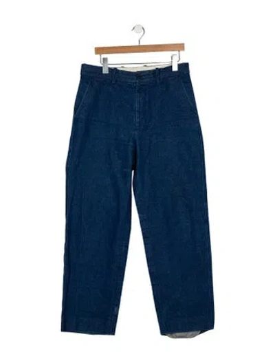 Pre-owned Bode Straight-leg Jeans In Blue