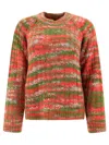 Bode Striped Alpaca And Merino Wool Blend Knitwear In Animal Print
