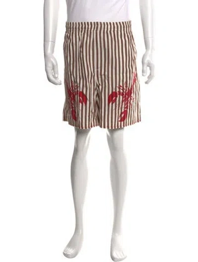 Pre-owned Bode Striped Jogger Shorts In Multi