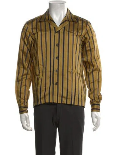 Pre-owned Bode Striped Long Sleeve Shirt In Multicolor