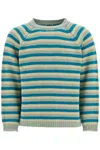 BODE STRIPED WOOL PULLOVER SWEATER