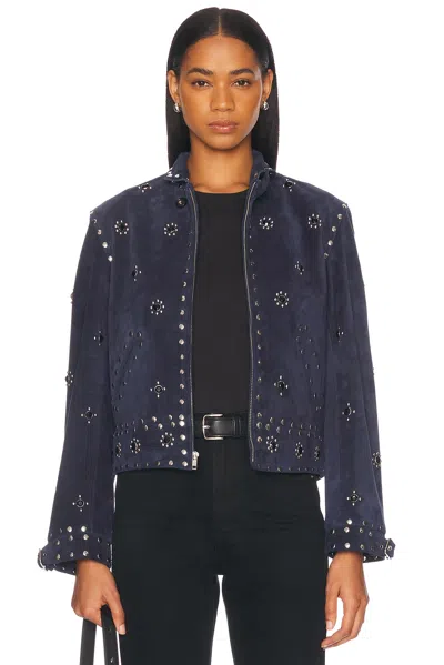BODE STUDDED HOWARD SUEDE JACKET