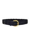 Bode Suede Link Belt In Navy