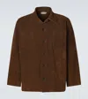 Bode Suede Overshirt In Brown