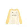 Bode Summertime Stripe Baseball T-shirt In Yellow