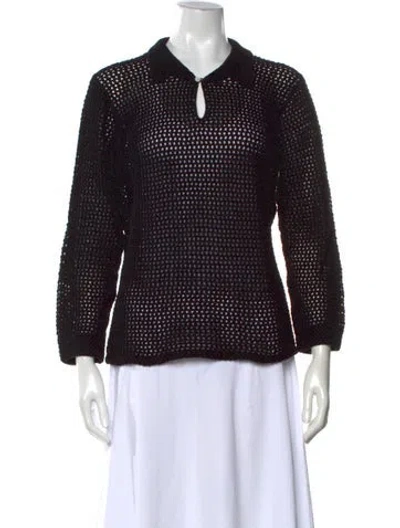 Pre-owned Bode Sweater In Black