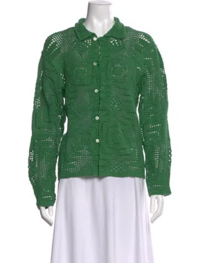 Pre-owned Bode Sweater In Green