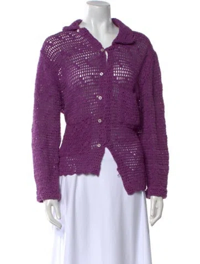 Pre-owned Bode Sweater In Purple