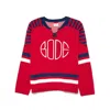 Bode Rink Sweater In Red