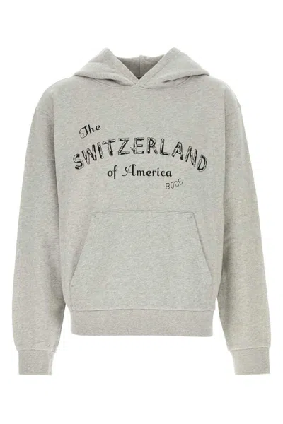 Bode Campground Cotton Graphic Hoodie In Neutral