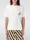 Bode Embroidered Bouquet Pocket Tee In White