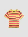 Bode Rec Stripe Pocket T-shirt In Multi