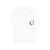 Bode Beaded Leaf Embellished Printed Cotton-jersey T-shirt In White