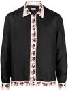 Bode Taureau Silk Shirt In Black