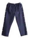 Bode Tear-away Press-stud Track Pants In Blue