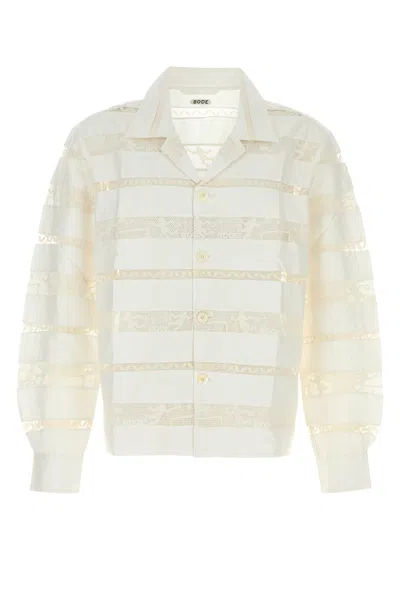 BODE BODE WHITE POPLIN SHIRT