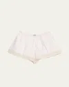 Bode Tennis Lace Shorts In Cream