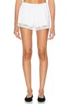 Bode Tennis Lace Shorts In White
