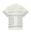 Bode Off-white Tile Stitch Shirt In Multi