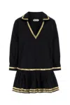 Bode Embellished Cotton-poplin Mini Dress