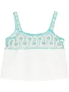 Bode Off-white Ripple Lace Tank Top In Beige