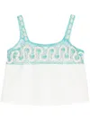 Bode Off-white Ripple Lace Tank Top In Beige