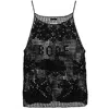 Bode Mansfield Crochet-knit Tank Top In Black