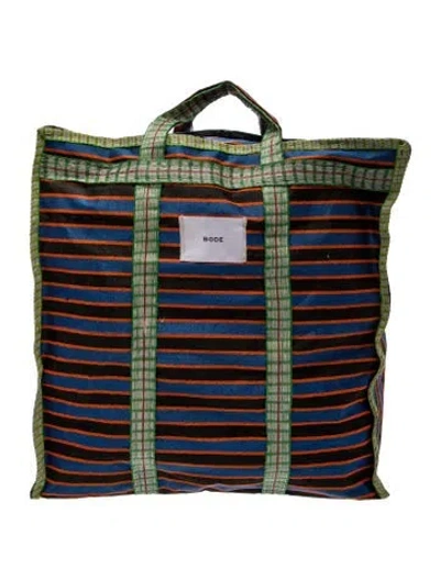 Pre-owned Bode Tote In Blue