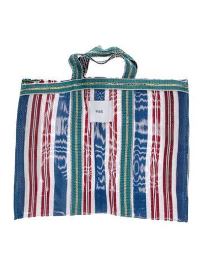 Pre-owned Bode Tote In Blue
