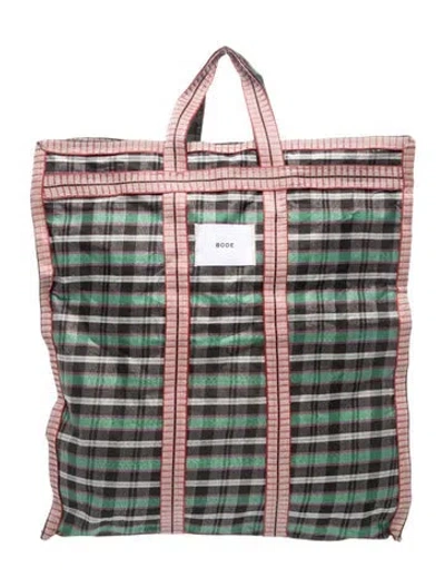 Pre-owned Bode Tote In Green
