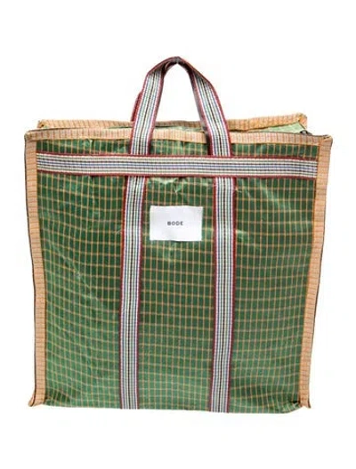 Pre-owned Bode Tote In Green