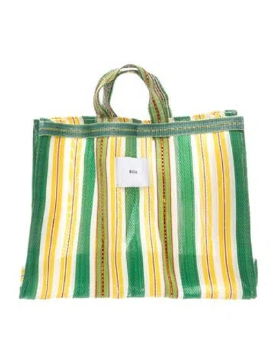 Pre-owned Bode Tote In Green