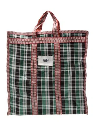 Pre-owned Bode Tote In Green