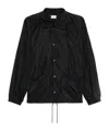 Bode Black Nylon Track Jacket In Black
