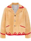 Bode Brown Regular Fit Jacket In Neutrals