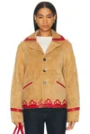 Bode Trefoil Jacket In Brown