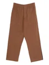 Bode Trim-detail Trousers In Brown