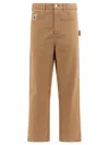 Bode Relaxed Fit Brown Trousers In Brown