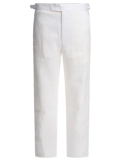 Bode Trousers In White