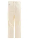 Bode Off-white Greenskeeper Knolly Brook Trousers In Neutral