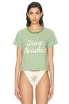 Bode Green & Off-white 'truro' Stripe T-shirt In Green & Cream