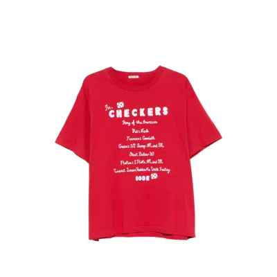 Bode Feed Graphic-print T-shirt In Red