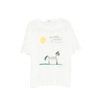 Bode Cheval Graphic-print T-shirt In White